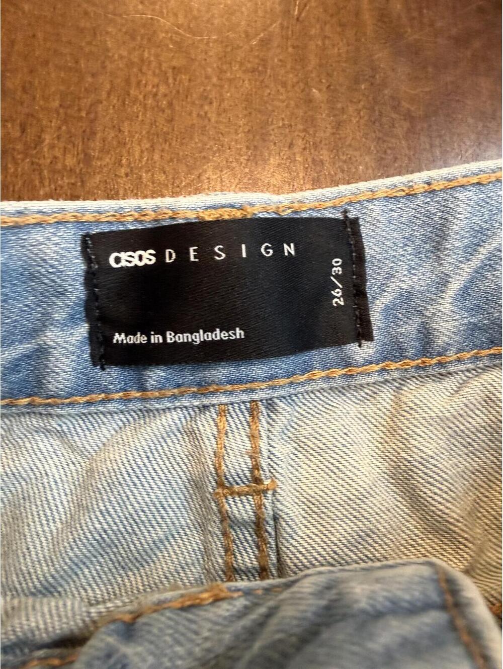 ASOS Design Light Wash Straight Leg Mom Jeans Women’s Size 26
